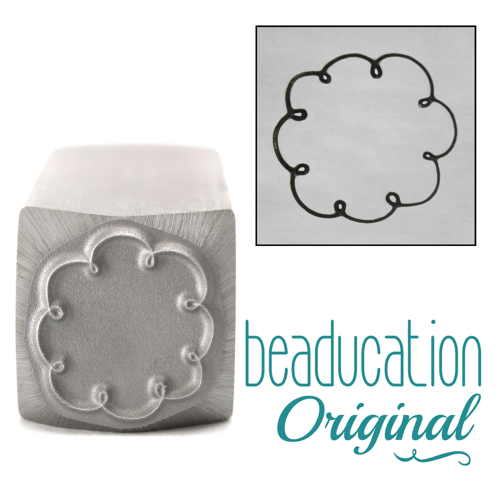 Metal Stamping Tools Cloud Circle Border Metal Design Stamp-Beaducation Original